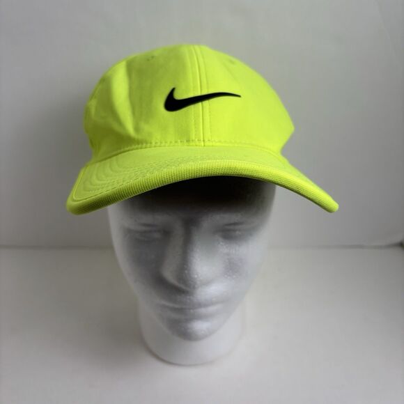 Nike Featherlight Dri-Fit Neon Hat Vented Cap Tennis Running Golf - Picture 1 of 6